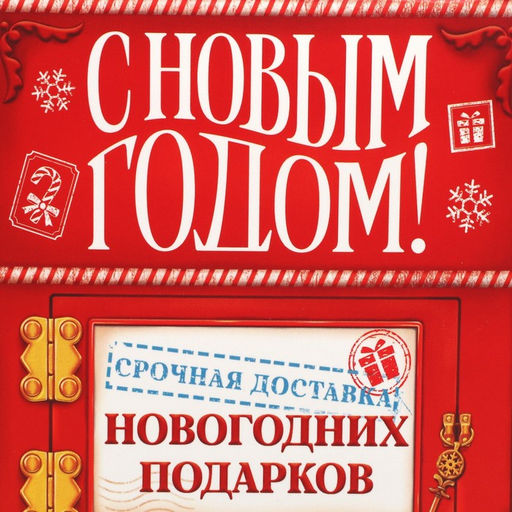 Цена за 5 шт. Упаковка для кондитерских изделий «С Новым годом!», 8×10×16 см