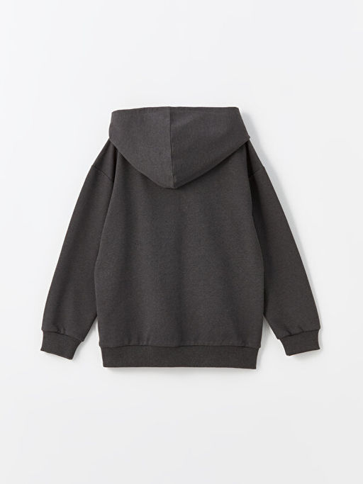 Kap??onlu Lilo ve Stitch Bask?l? Uzun Kollu K?z ?ocuk Sweatshirt