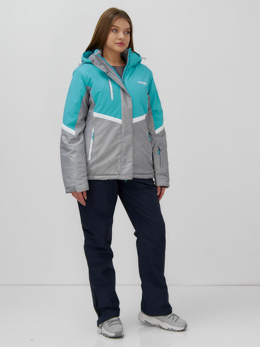 Горнолыжный костюм женский зимний бирюзового цвета 02807Br - Mtforce фото 3
