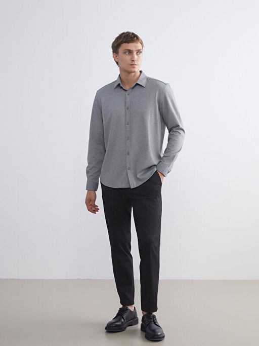 Slim Fit Uzun Kollu Erkek G?mlek