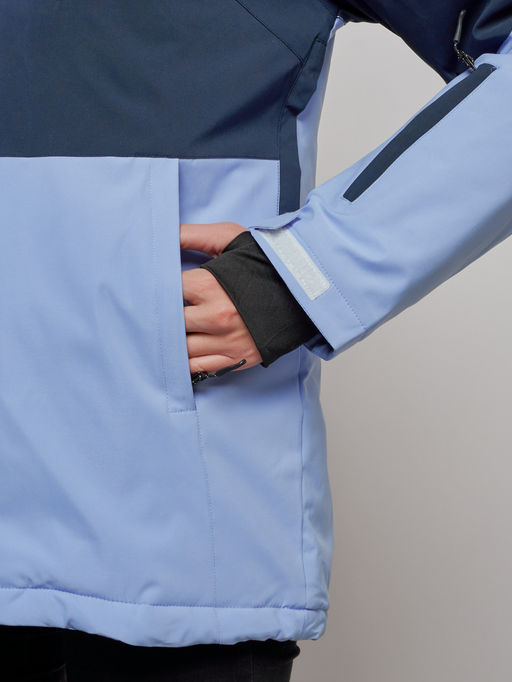 Горнолыжный костюм женский зимний фиолетового цвета 03307F - Chunmai фото 10