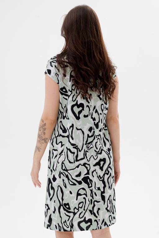 Платье женское из кулирки Стильное палитра мята макси - Амадэль фото 11