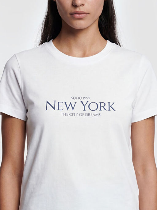 New York Bask?l? Kad?n Ti??rt