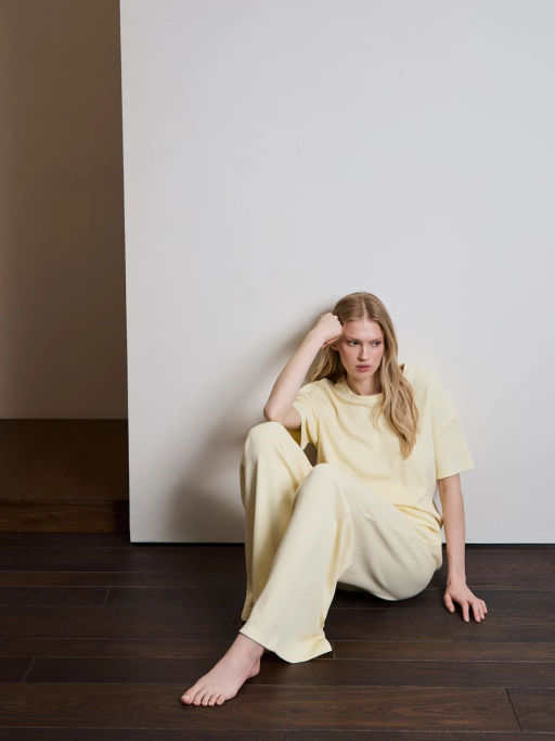 Домашние вафельные брюки из вискозы ZR2603122806-186 / Zarina