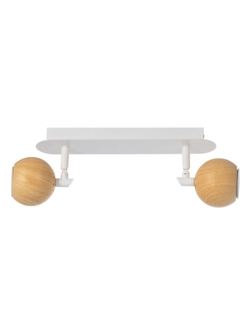 Спот 22000/2, 2x25Вт, GU10, цвет древесный/белый