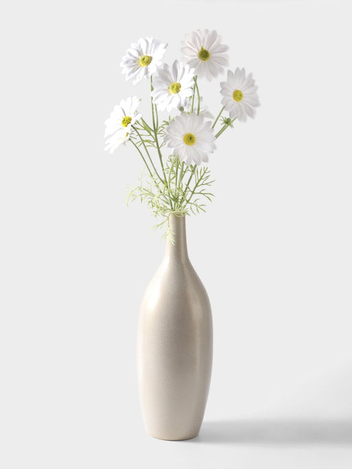 Цветы искусственные "Анемона Аврелия" d-9 см 60 см, белый