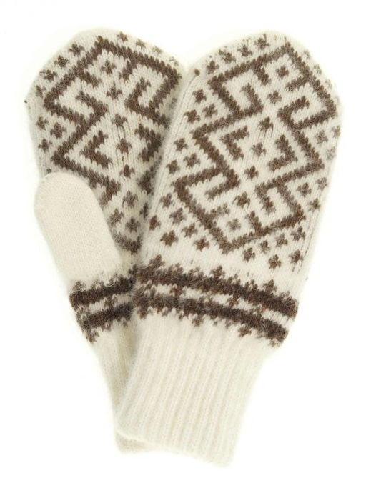 Варежки женские "Ромб с орнаментом" ПП 3236-4
