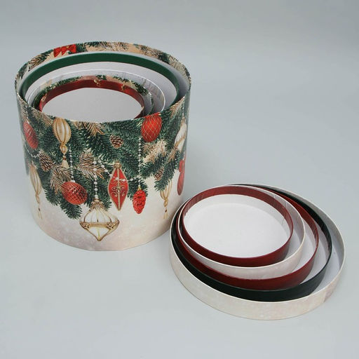 Набор подарочных коробок 5 в 1 Классический Новый год, 13 х 1419.5 х 22 см - Дарите счастье фото 3