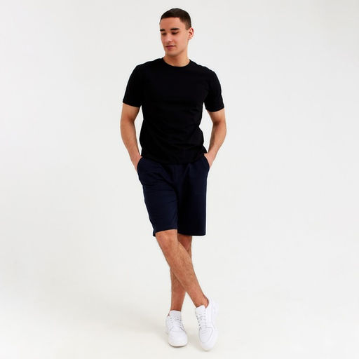 Футболка мужская MINAKU: Basic line MAN чёрная, размер 54