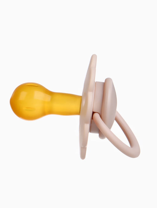 Соски-пустышки, от 6 мес., латекс, классические, в контейнере, набор из 2 шт., нюд/персиковый, M&B