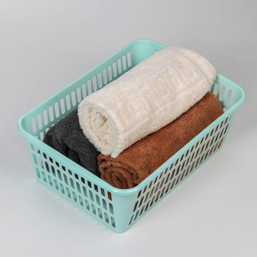 Корзина для хранения Полимербыт, пластик, 36×25×12.5 см, МИКС