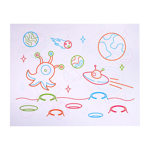 Доска для рисования "Волшебство света" в коробке