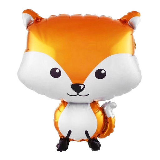 Цена за 3 шт. Воздушный шар фольгированный 18" «Лиса», фигура