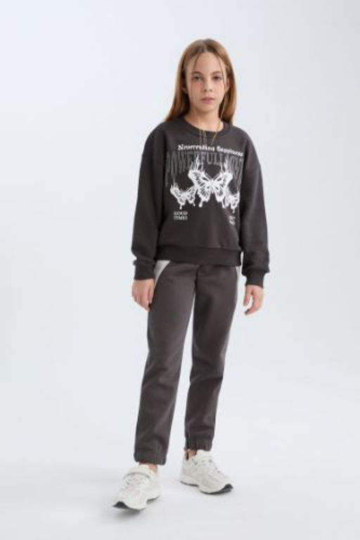 K?z Cocuk Beli Pacas? Lastikli Jogger Esofman Alt?
