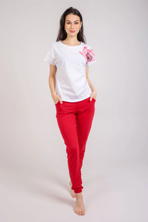 Костюм женский, цвет красный