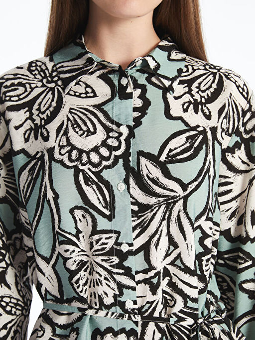 Desenli Oversize Kad?n G?mlek Tunik