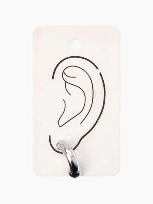 Моно-серьга "Циркуляр", цвет серебро