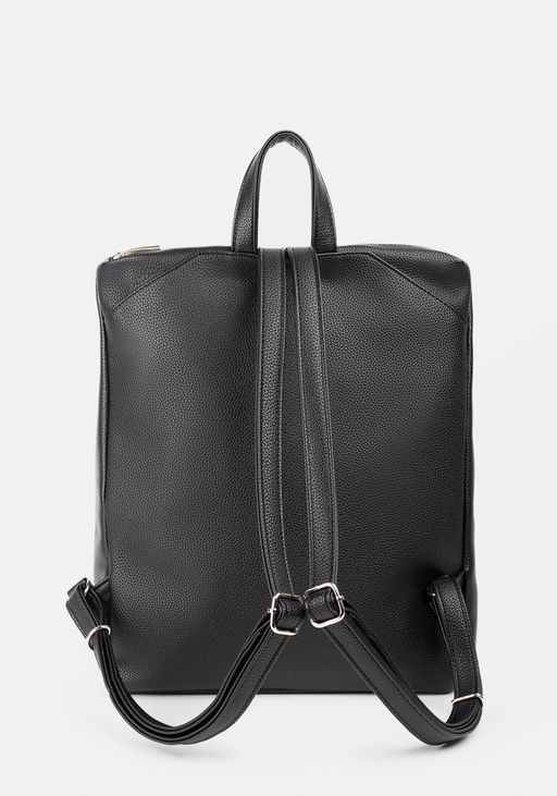 Рюкзак Модель №1307 | кожзам | гладкий | черный | Р929-1 | 33983 - L-craft фото 4