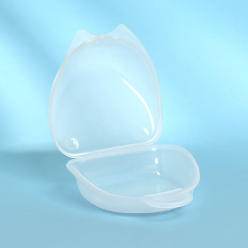 Цена за 2 шт. Контейнер для протезов, стоматологический, 8×7×3 см, прозрачный