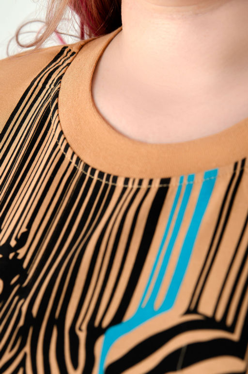 Арт. 4155 Туника женская 52-60 (5 шт) Цвет:бежевый - Калинка фото 2