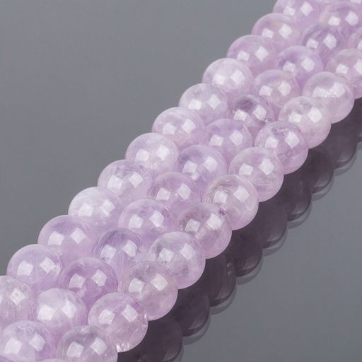 Бусины для украшений из лавандового Аметиста (38 бусин) 38 см