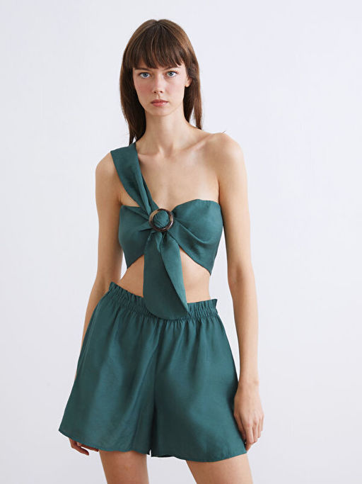 Modal Kar???ml? Kad?n ?ortlu Pijama Tak?m?