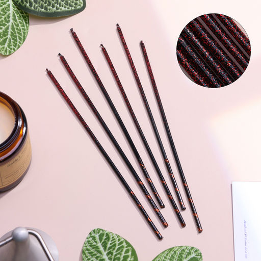 Набор свечей в торт, 6 штук Сияние, красно-черный, 17 см - Страна карнавалия фото 3