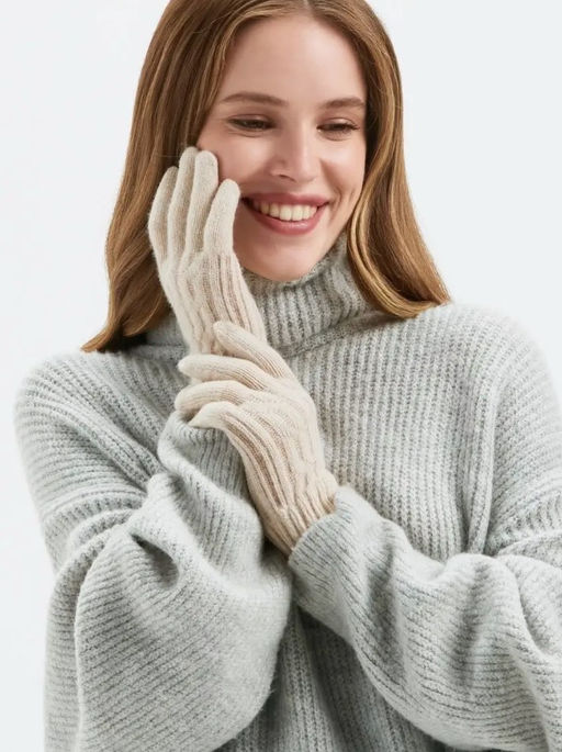 K13124 Перчатки утепленные СВ_БЕЖЕВЫЙ