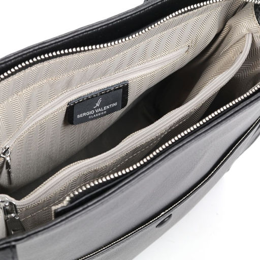 Женская кожаная сумка Sergio Valentini SV-0613 Блек