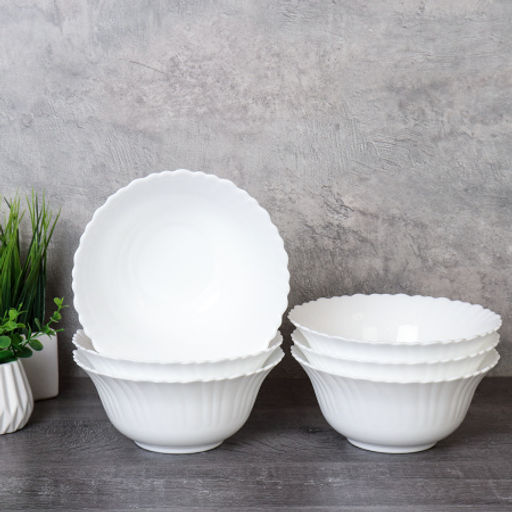 Набор суповых тарелок 6 штук 550 мл 165 мм Тюльпан / FLHKW60 (WHITE) /уп 8/ - Галеонтрейд фото 2