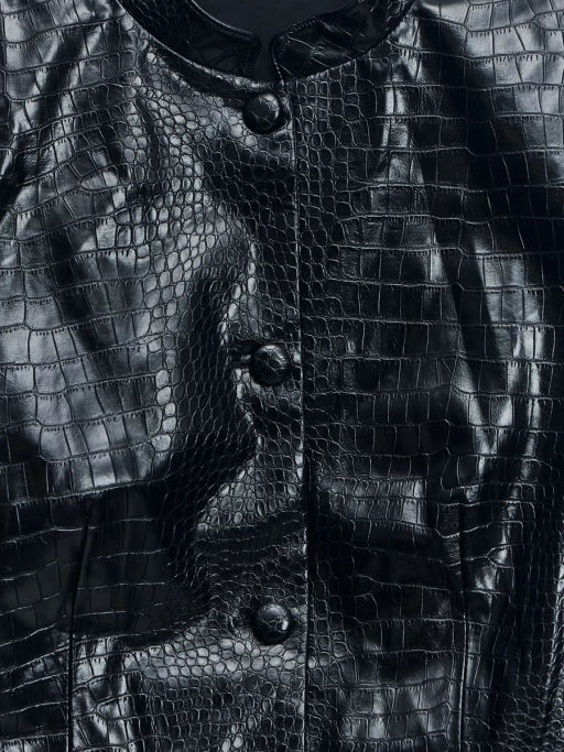 Приталенный жакет из искусственной кожи / Zarina