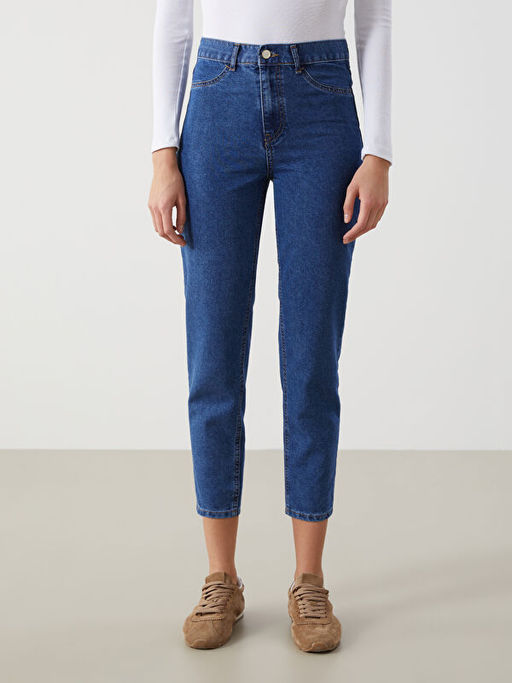 Mom Fit Kad?n Jean Pantolon