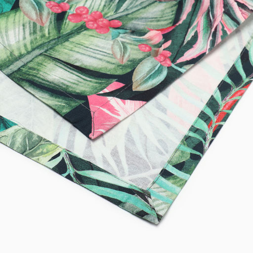 Салфетка «Этель» Tropical parrots, 46×46 см, 100% хлопок, саржа 190 г/м²