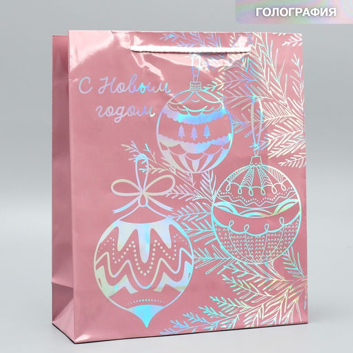 Пакет голографический Игрушки, M 26 30 9 см - Дарите счастье фото 2