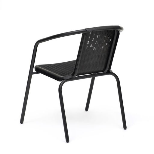 Стул садовый, 73×61×53 см, пластиковый, чёрный