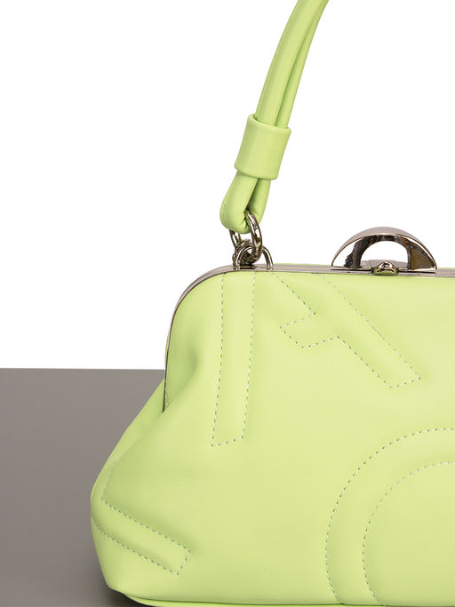 LACCOMA сумка Жасмин-Ф826-мятный эко кожа хлопок фото 6