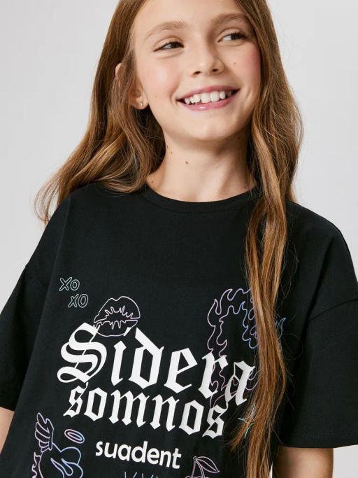 ACOOLA / Ночная сорочка детская для девочек Satti25 черный  фото 3