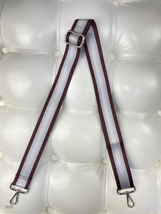 LACCOMA ремень 1000-22-4-бордовый полоса полиэстр