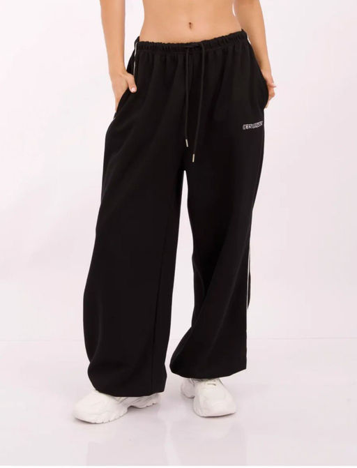 K13110 Штаны Багги (начес) ЧЕРНЫЙ