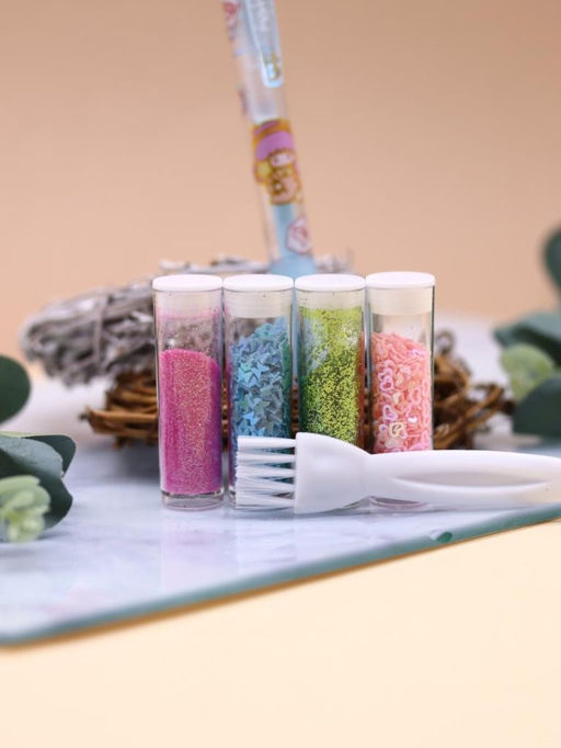 Клеевая ручка с блестками 4 цвета "Magic Lulu", blue