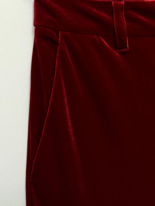 Прямые брюки из бархата / Zarina