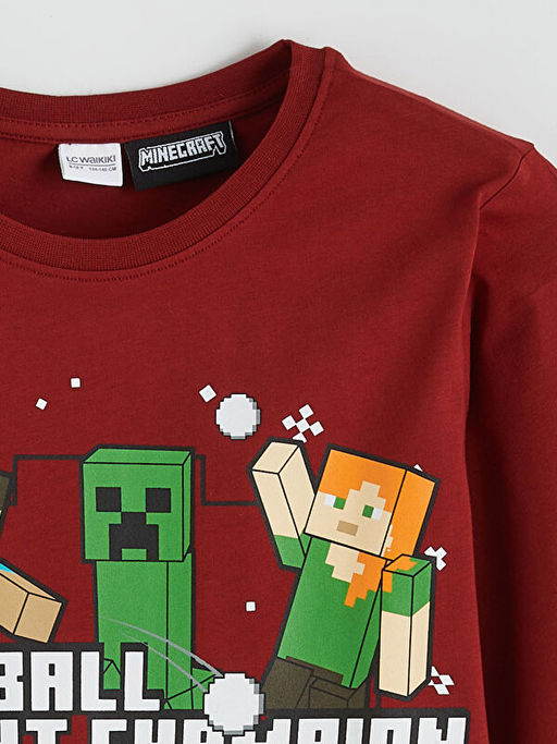 Minecraft Bask?l? Erkek ?ocuk Pijama Tak?m?