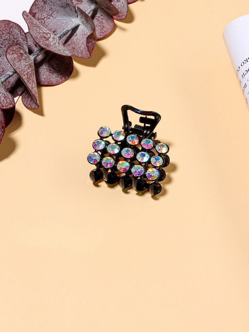 Цена за 6 шт. Крабик для волос «Классик», 2.5 см, чёрный