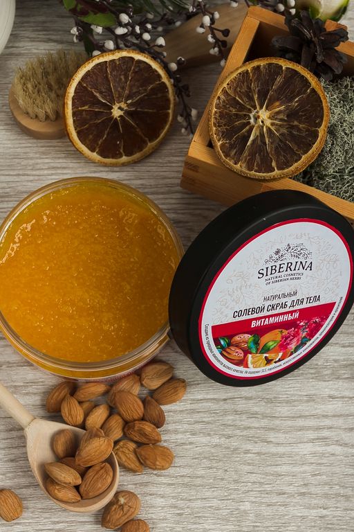 Солевой скраб для тела Витаминный - Siberina фото 5