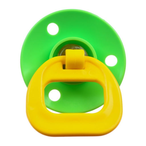 Соска - пустышка ортодонтическая, латекс, +0мес., цвет МИКС - Крошка я фото 4