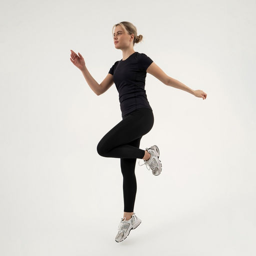 Футболка со вставками женская Resport, бифлекс, размер L (48), чёрная