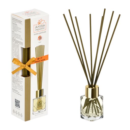 Ароматический диффузор в стеклянном флаконе 30 мл,№17 Orange wood