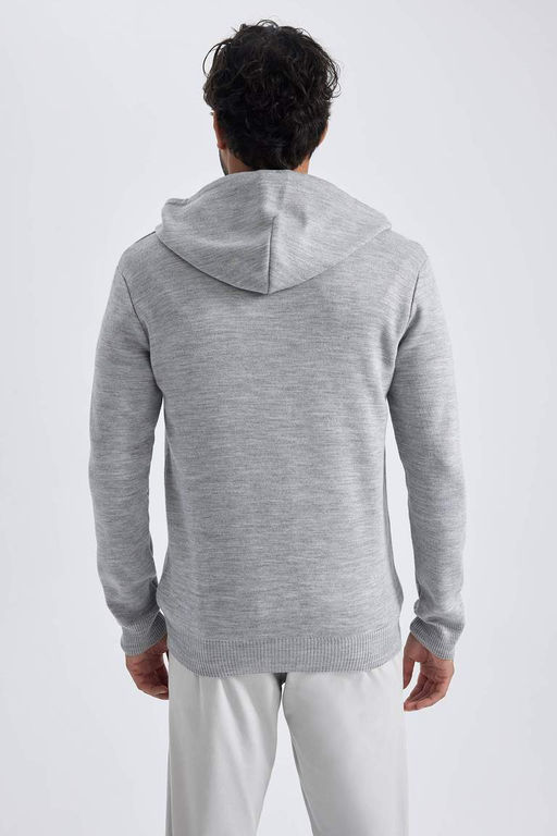 Толстовка на молнии с капюшоном стандартной посадки - Defacto фото 10