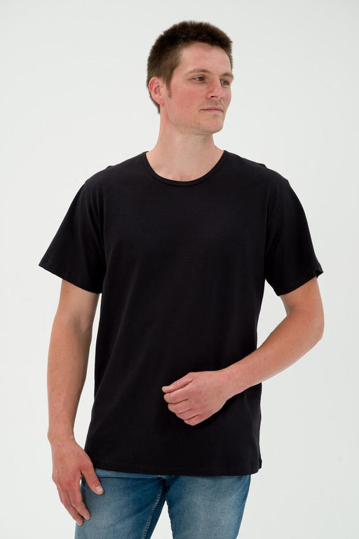 Футболка мужская из кулирки черный - Амадэль фото 2