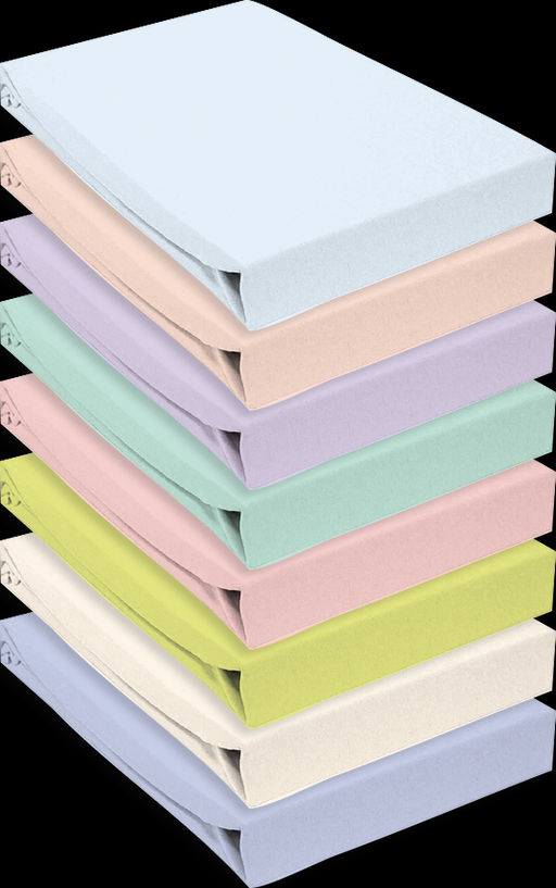 Простыня трикотажная на резинке Мерцана (Морская волна) MERC39 120x200  фото 3